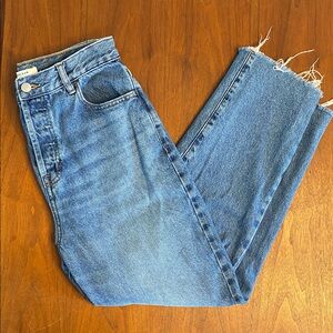 Pac Sun High Rise Straight Jeans Crop